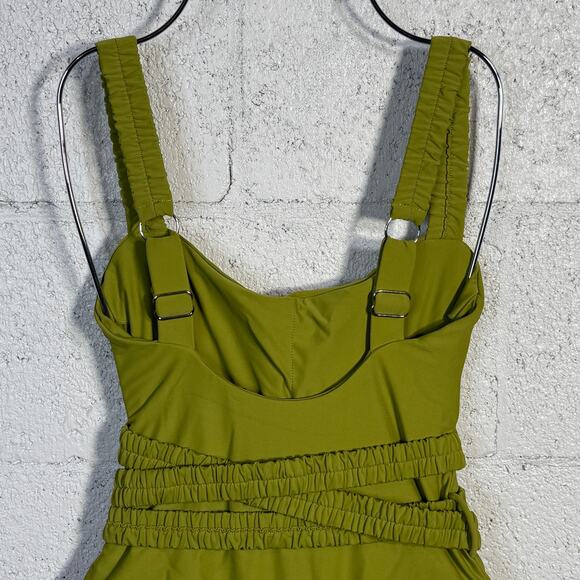 Andrea Iyamah Women's Anti Belted One-Piece in Wasabi Small $214 - Picture 7 of 14